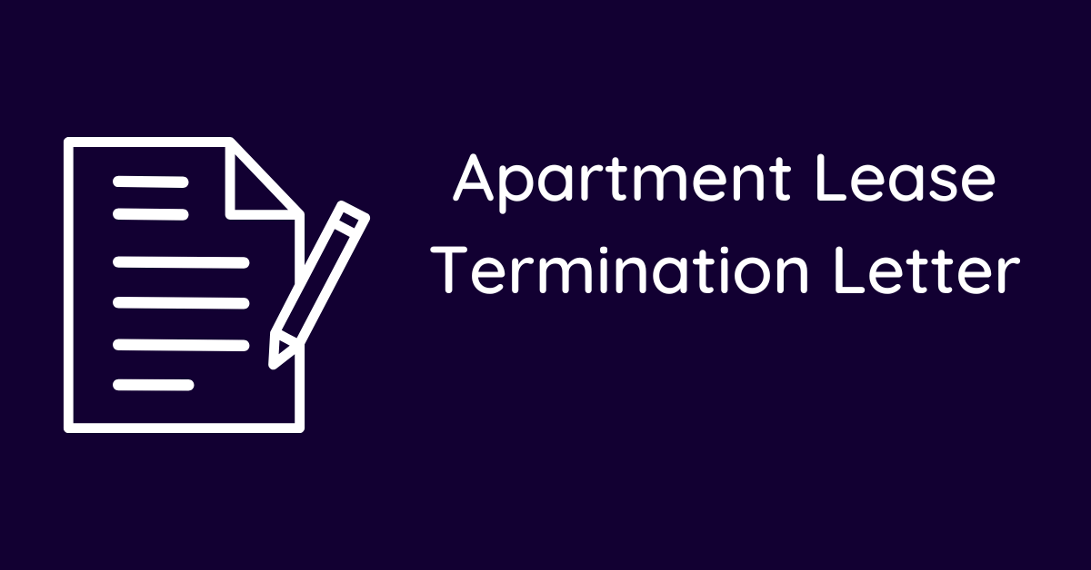 Apartment Lease Termination Letter