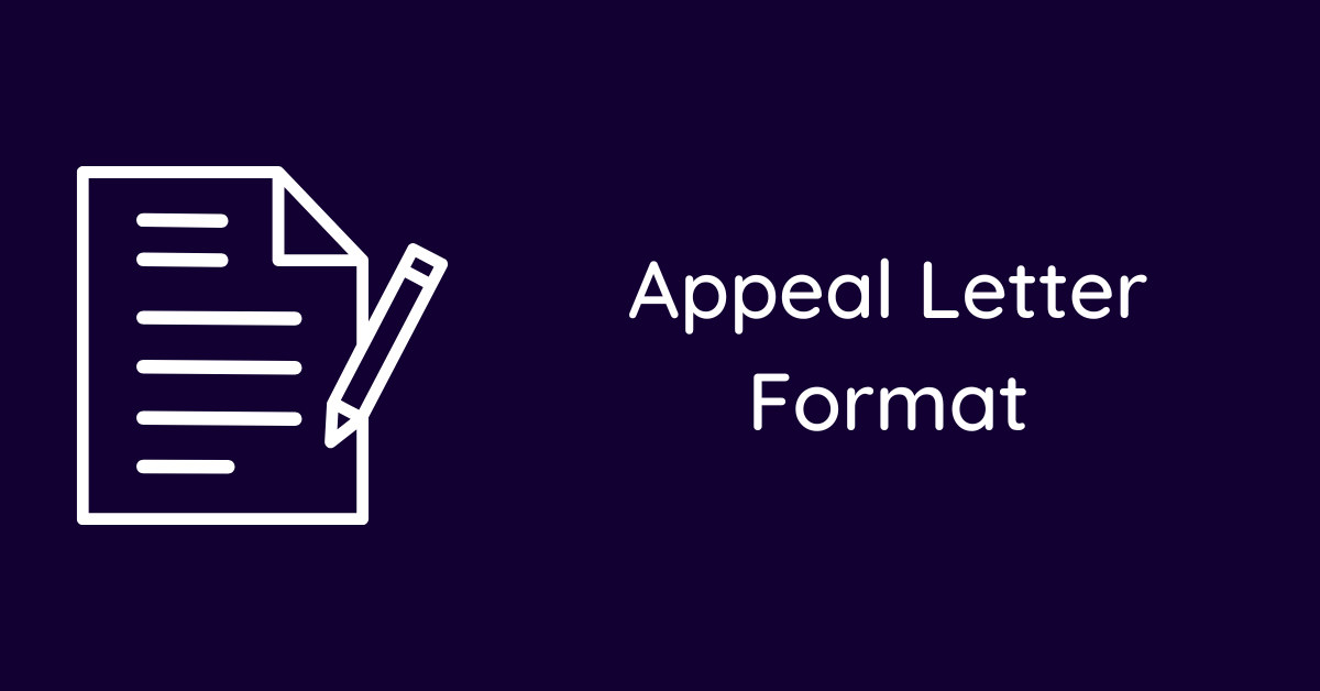 Appeal Letter Format