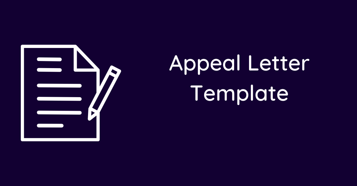 Appeal Letter Template