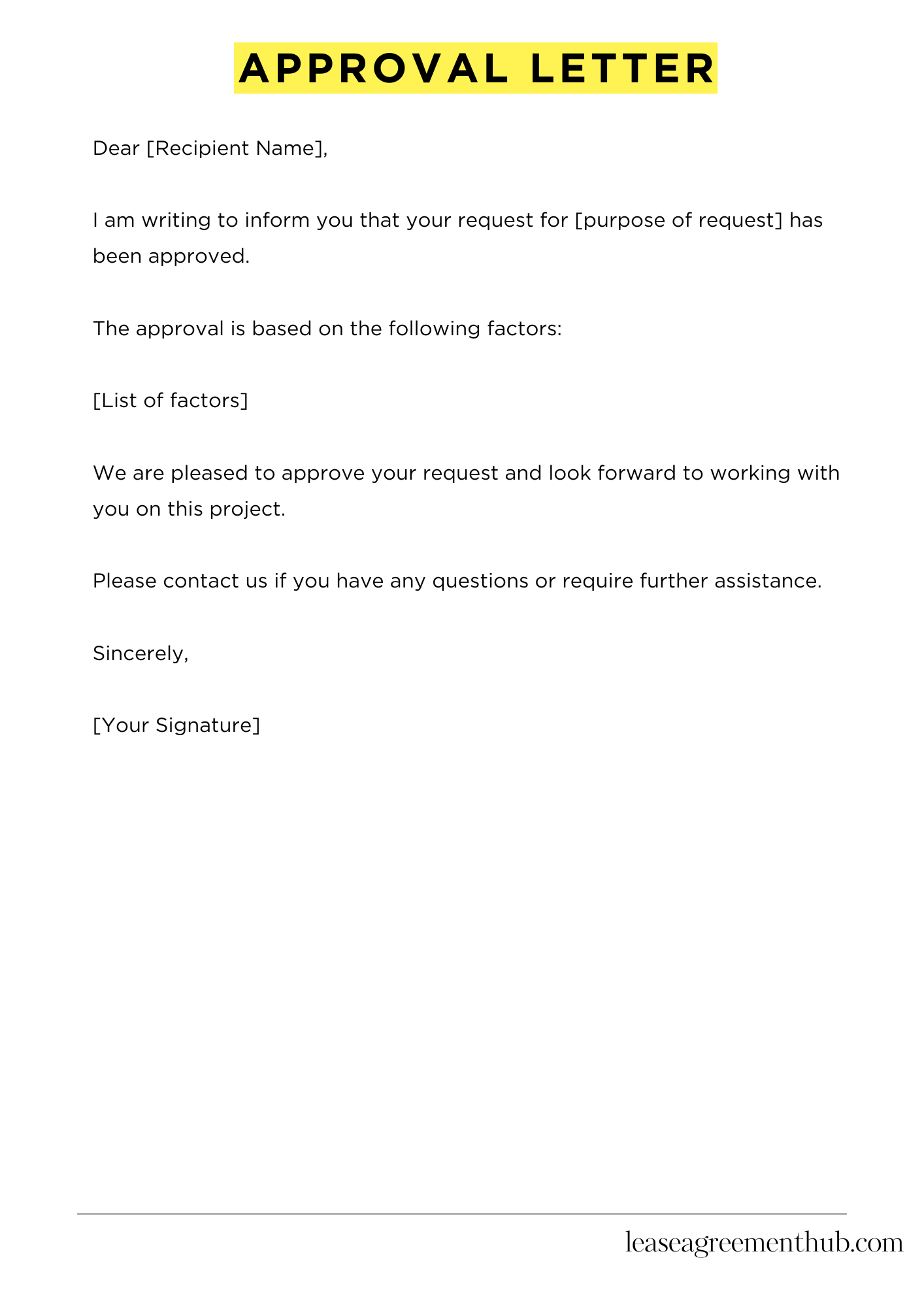 Approval Letter