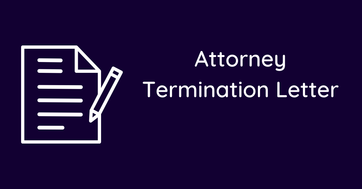 Attorney Termination Letter