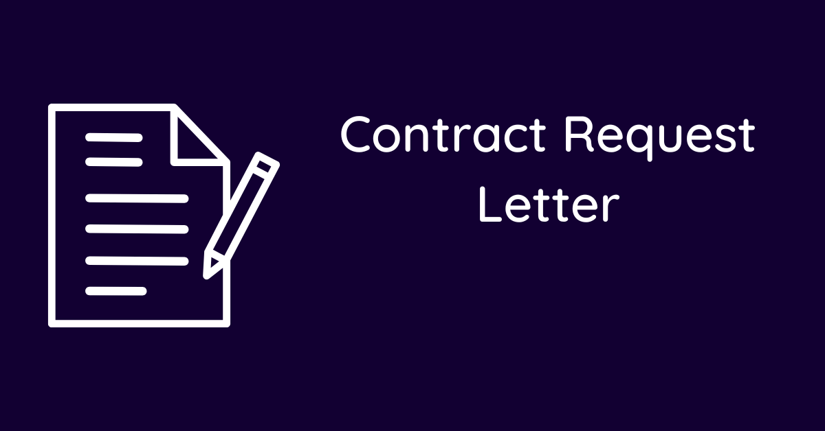 Contract Request Letter