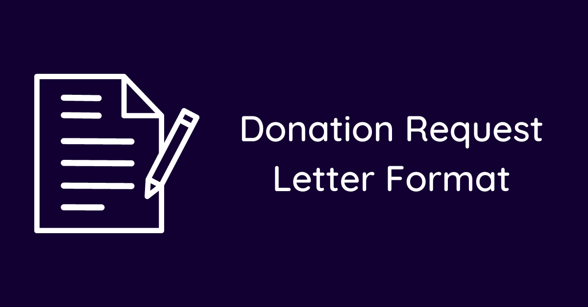 Donation Request Letter Format