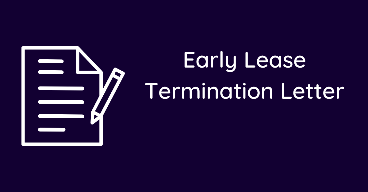 Early Lease Termination Letter