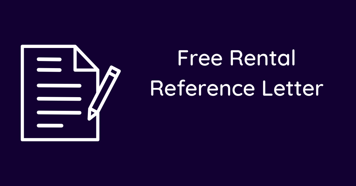 Free Rental Reference Letter