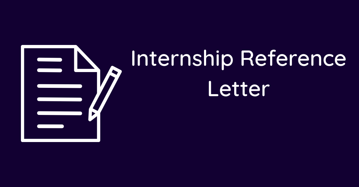 Internship Reference Letter