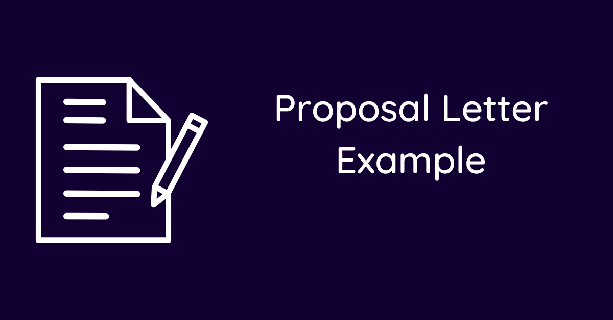 Proposal Letter Example