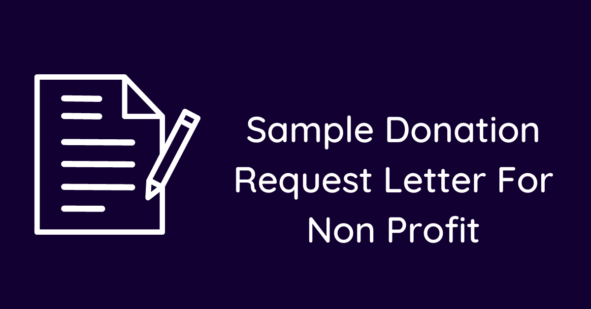 Sample Donation Request Letter For Non Profit