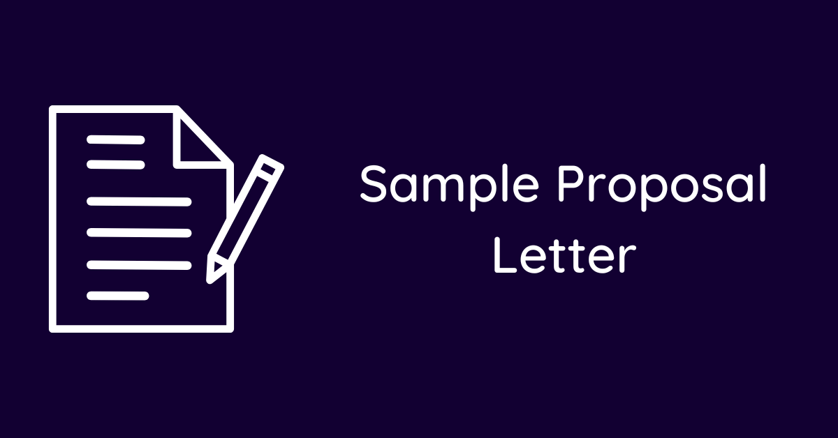 Sample Proposal Letter