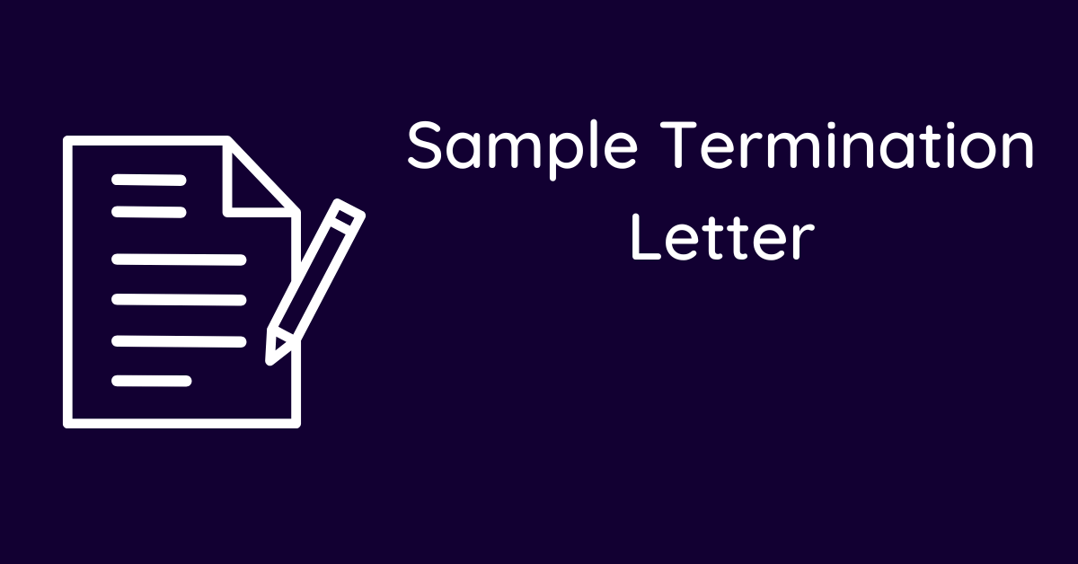 Sample Termination Letter