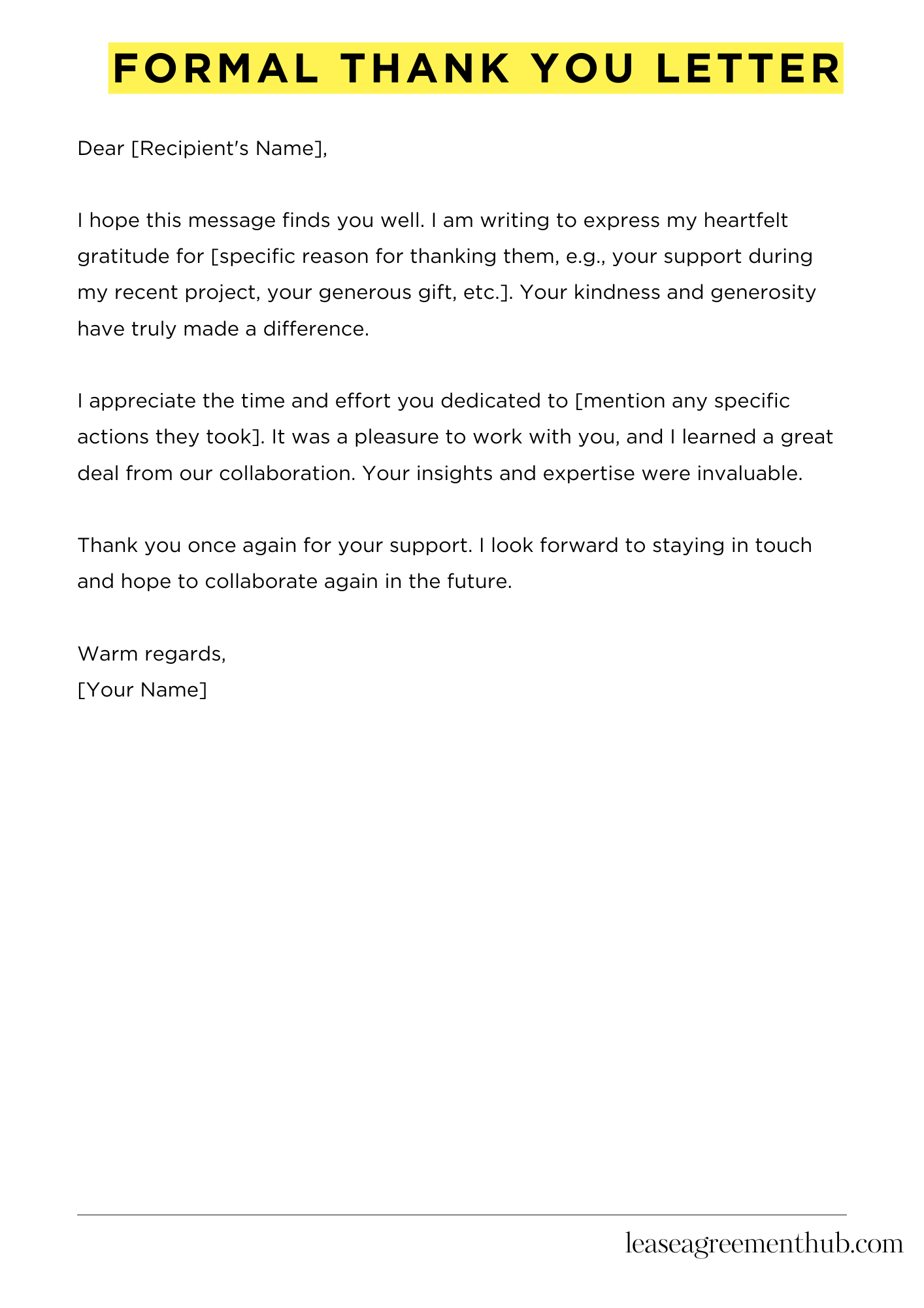 Thank You Letter For Donation