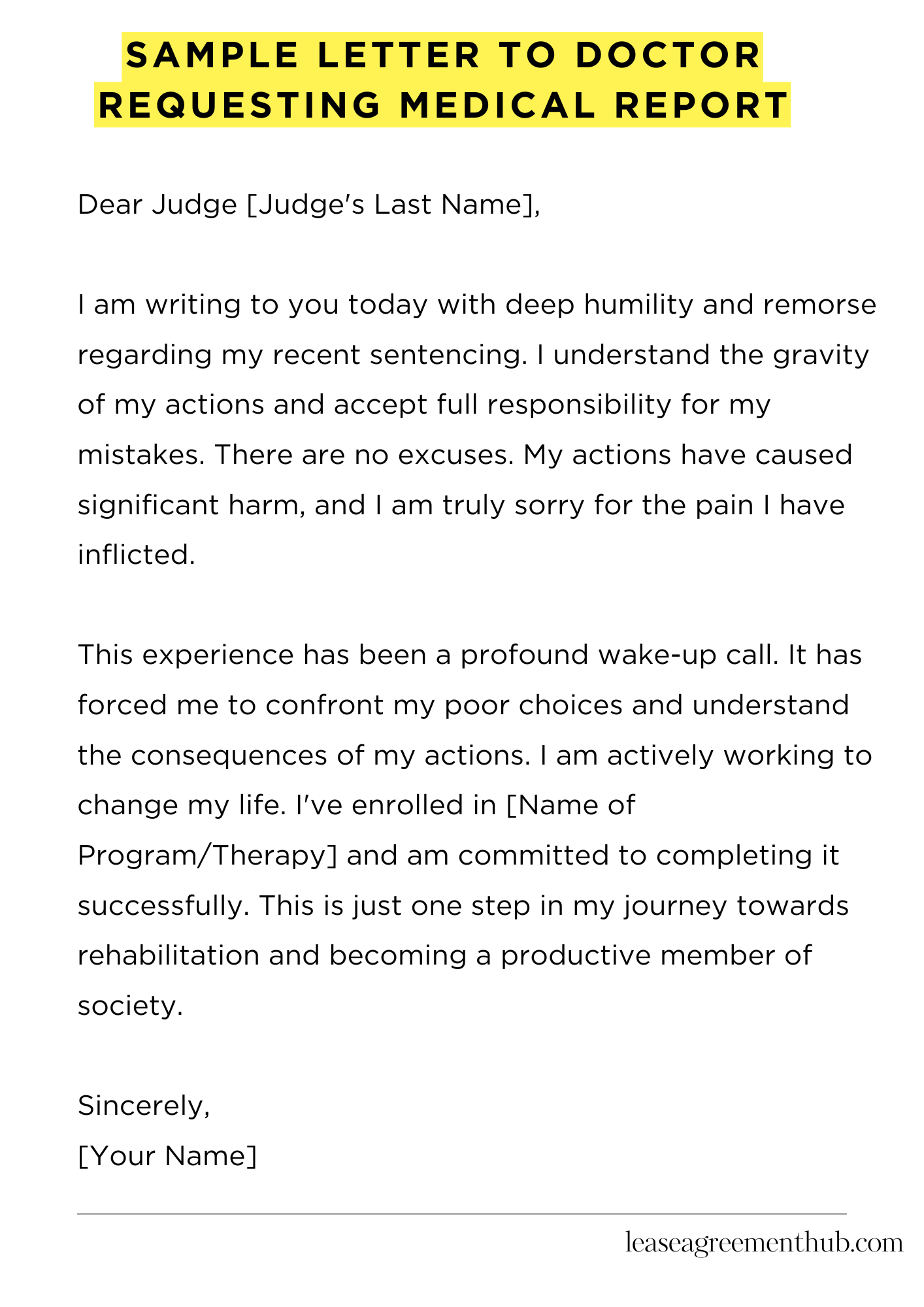 Sample Letter To Doctor Requesting Medical Report