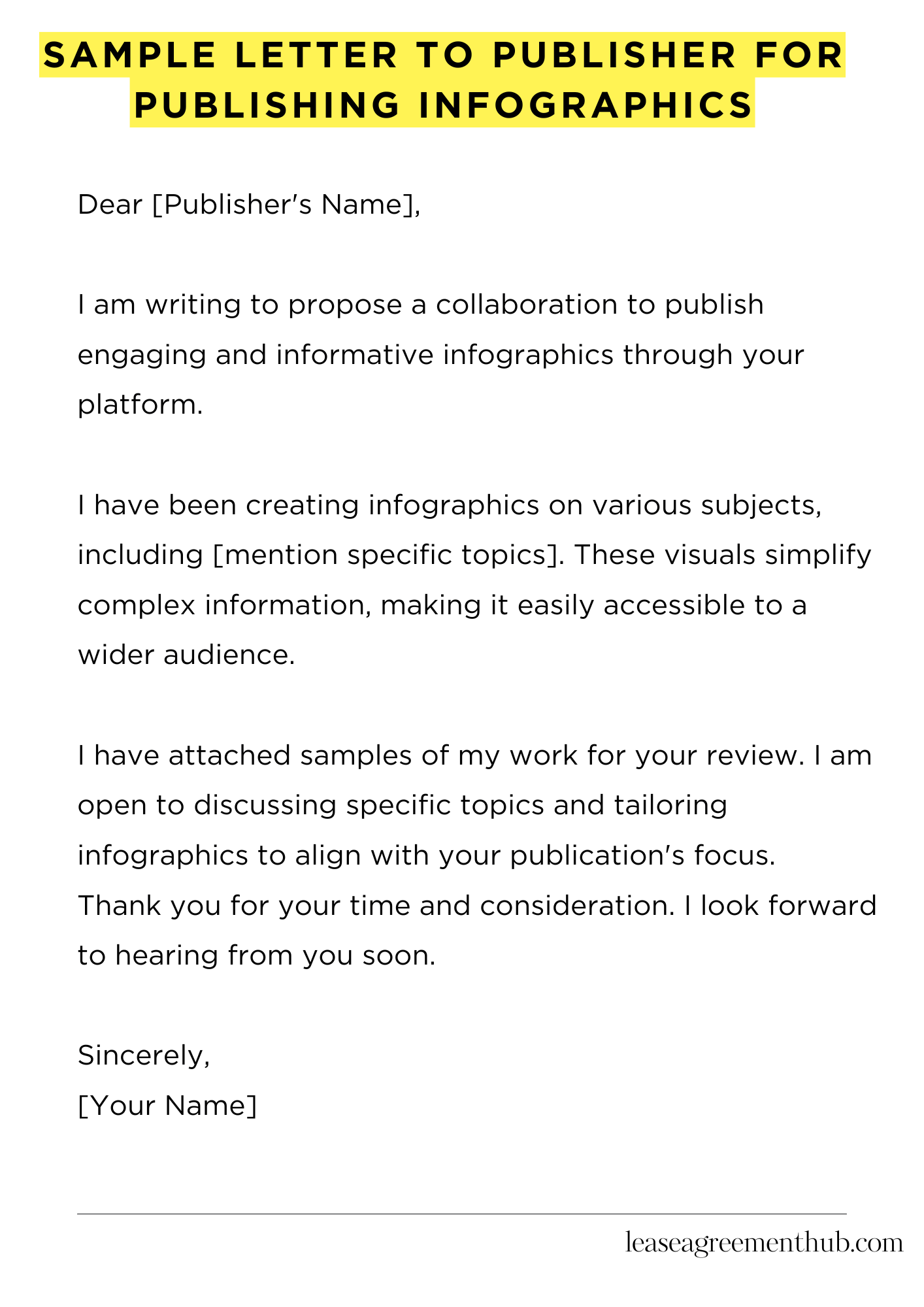 Sample Letter To Publisher For Publishing Infographics